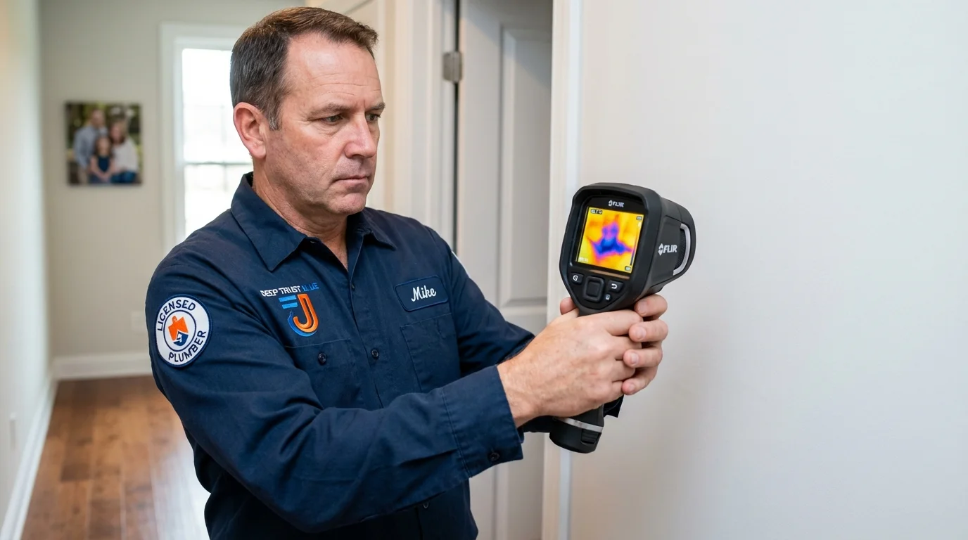 Thermal imaging leak detection by Johns Plumbing LLC in Bourbonnais